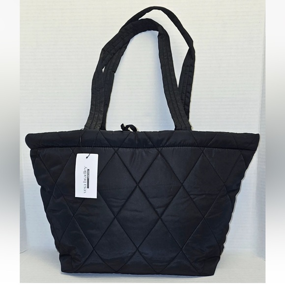 Vera Bradley Handbags - Vera Bradley Small East West Tote.  NWT. Moonless Night (black). Ultralight.